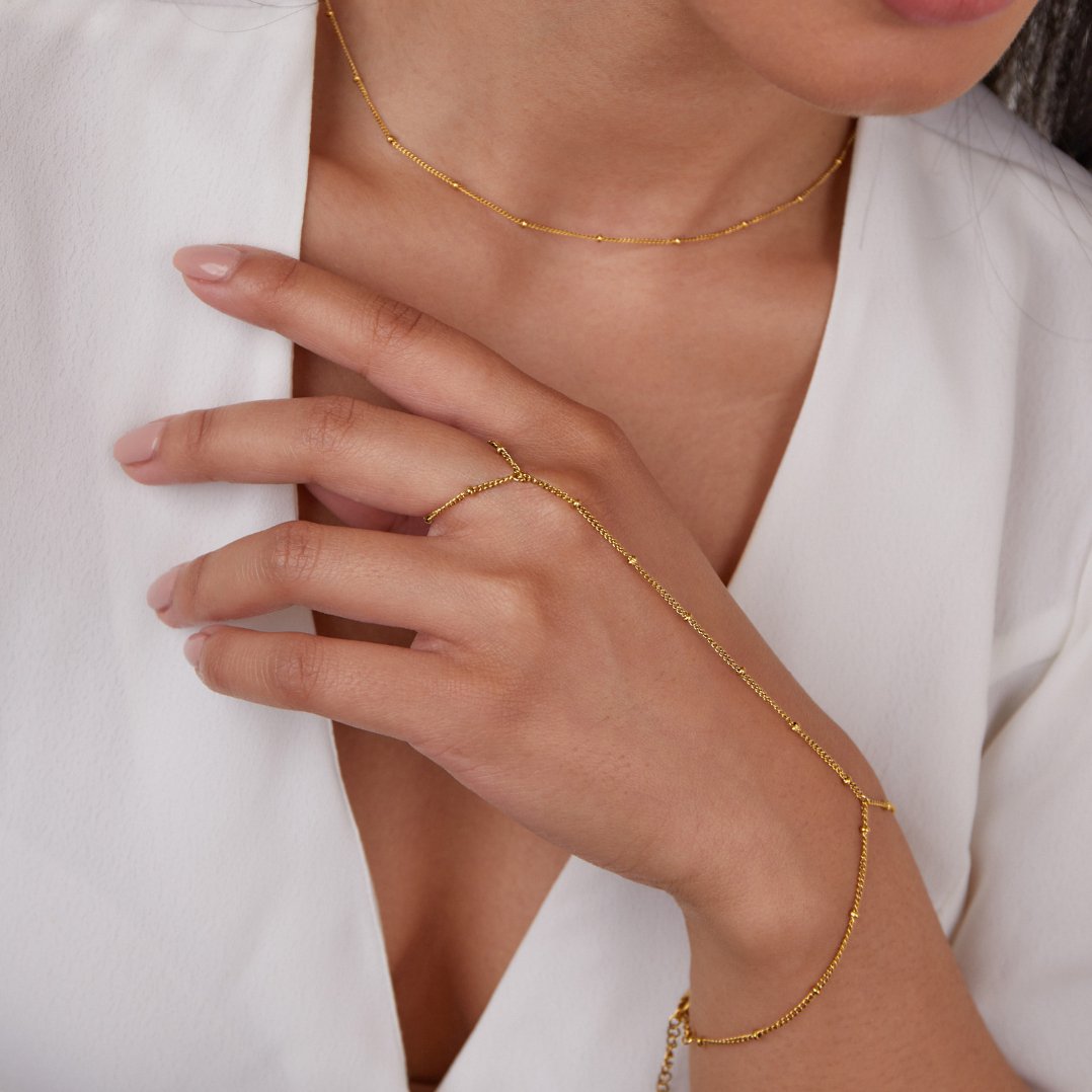 Or 18K / Ajustable (Convient US6-8)